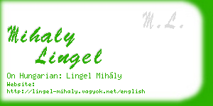 mihaly lingel business card